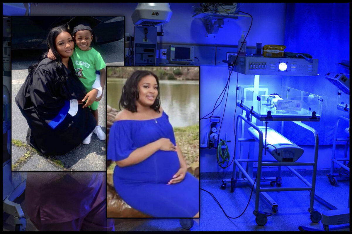 The died brain in Georgia kept alive because of pregnancy, which provides a child weighing less than 2 pounds via section C