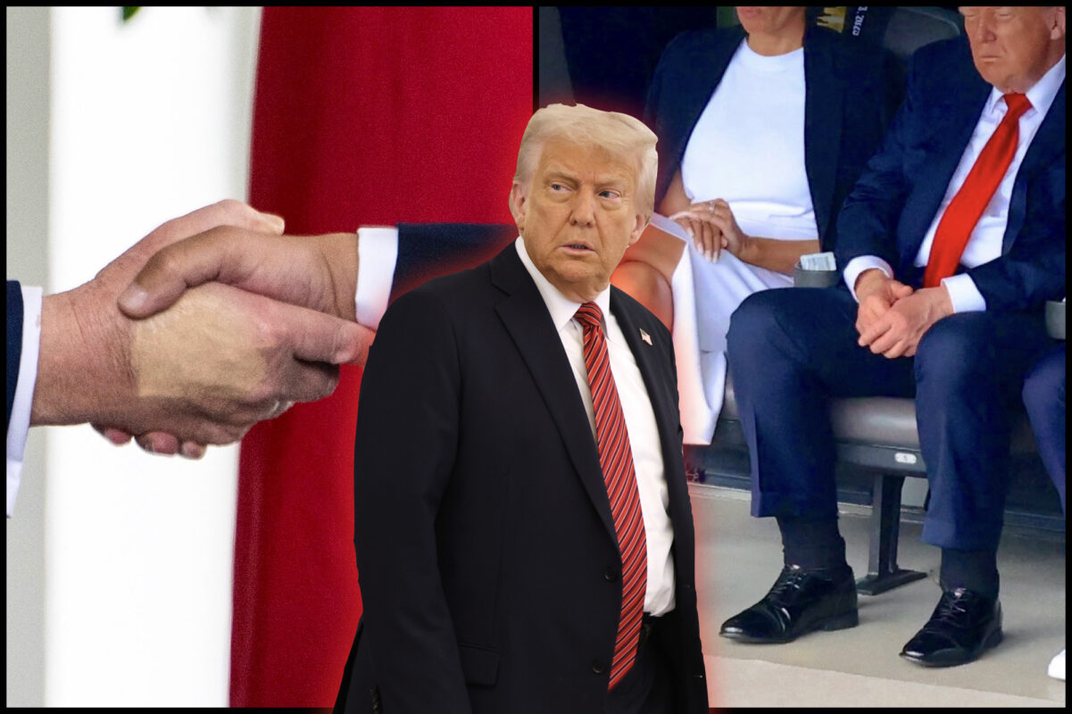 The White House finally turns to the mysterious Trump’s bruise and swollen cube